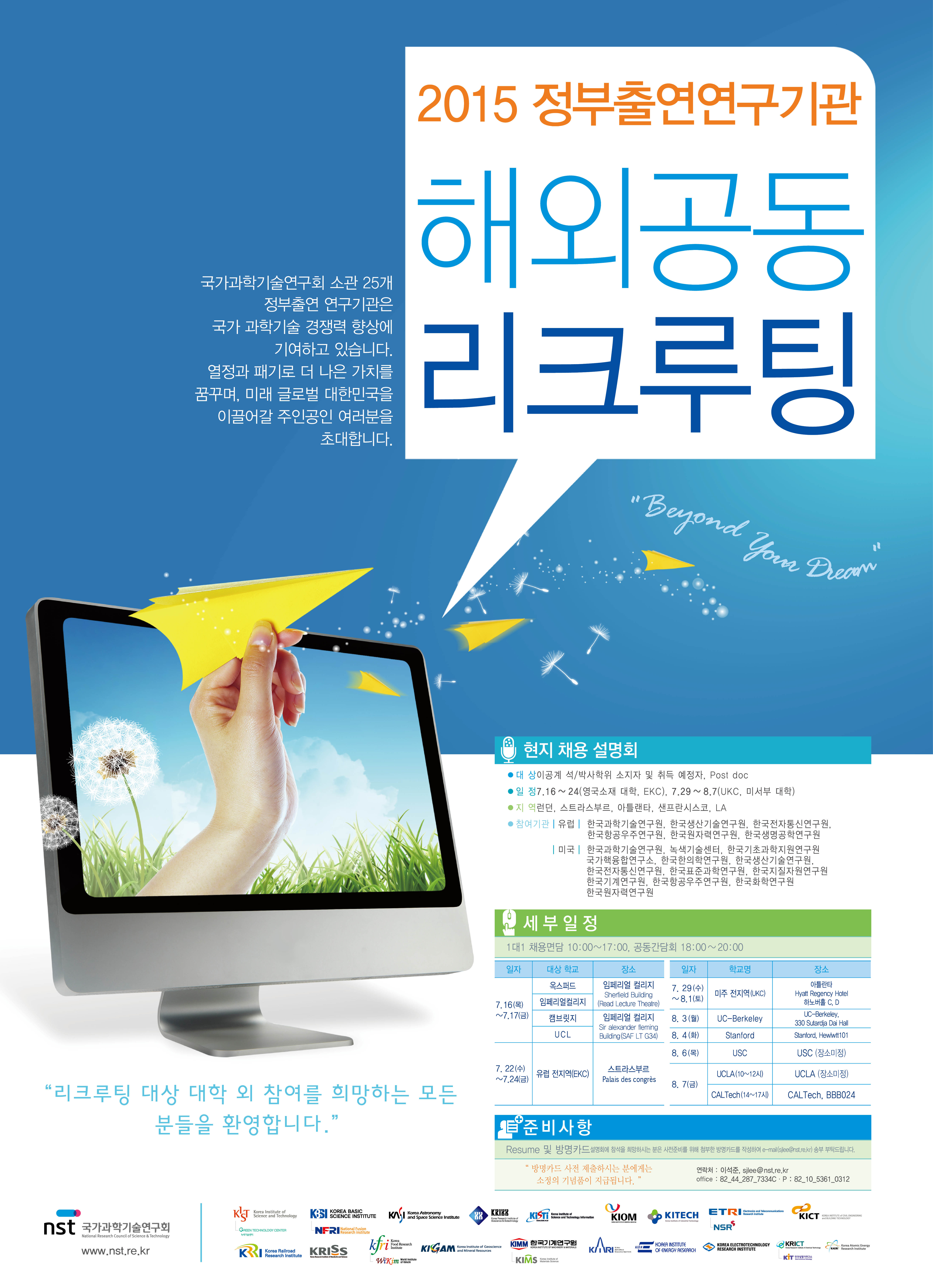 2015 정부출연연구기관 해외공동리크루팅